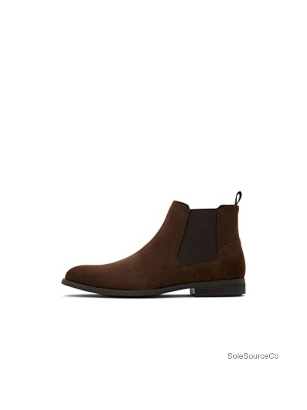Men's Leather Chelsea Ankle Boots Slip On Almond Toe Flat